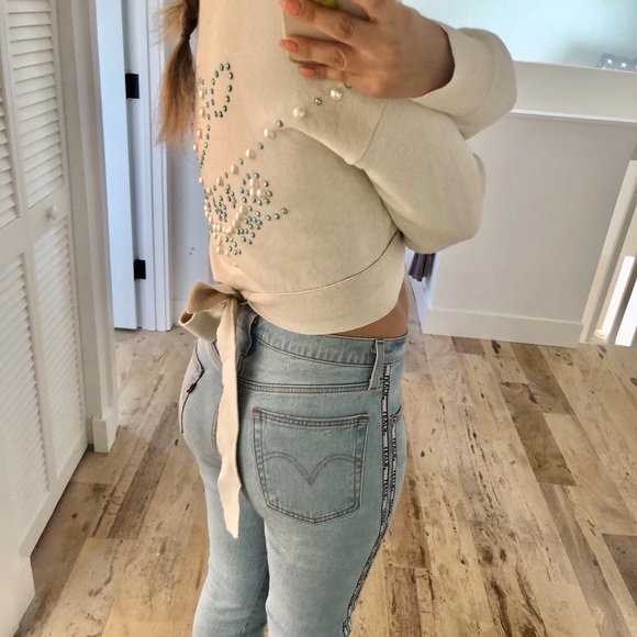 Wildfox Wilder Mock Wrap top size small - Picture 7 of 12